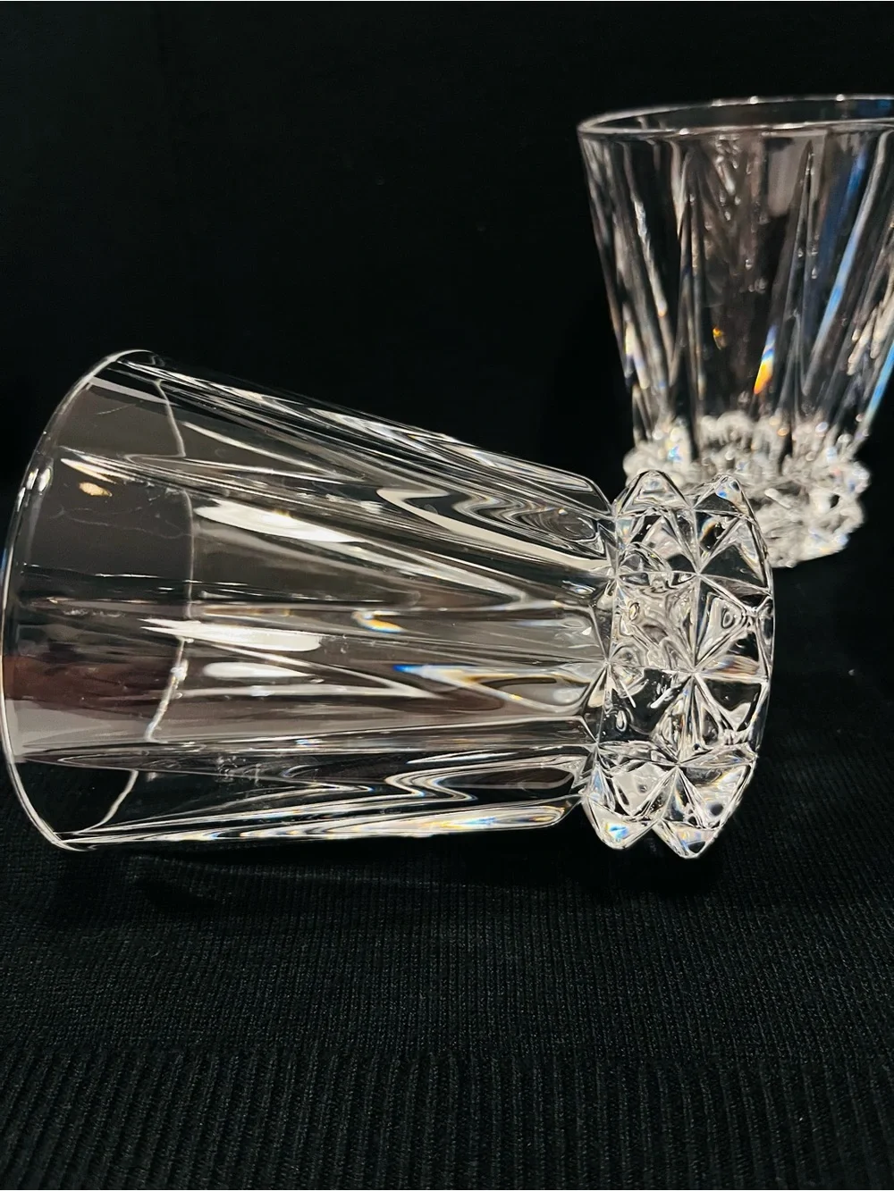 Vintage Rosenthal Blossom Germany Double Old Fashioned Glasses Set of 4